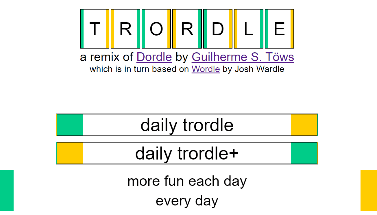 Play Trordle game on Website