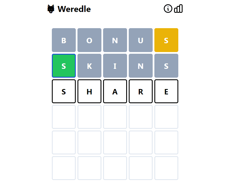 play Weredle game on website