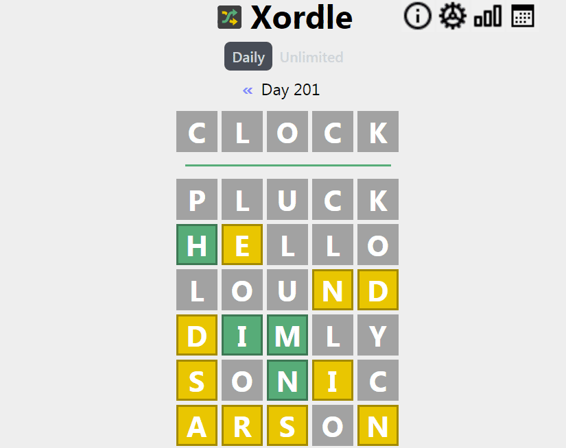 Play Xordle game on website